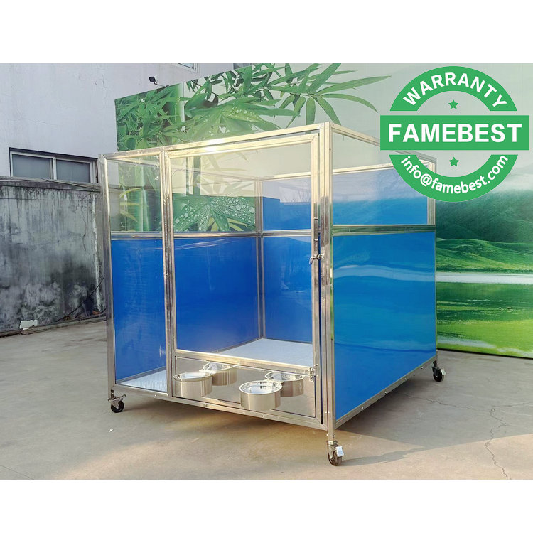 Dog Kennels with drainage floor